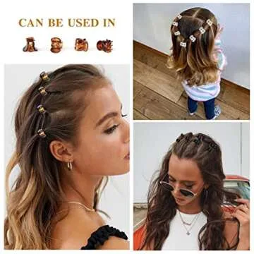 36 PCS Mini Hair Claw Clips for Women, 0.6 Inch Plastic Small Hair Jaw Clip Claws for Long Hair Kids Girls Hair Styling Gifts (Black, Brown, Clear)