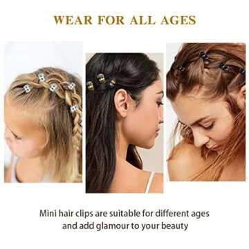 36 PCS Mini Hair Claw Clips for Women, 0.6 Inch Plastic Small Hair Jaw Clip Claws for Long Hair Kids Girls Hair Styling Gifts (Black, Brown, Clear)