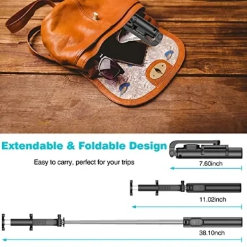 Versatile Selfie Stick Tripod with Remote - Travel Friendly