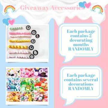 ASTRYAS Simulation Fake Whipped Cream Glue, 2PCS Decoden Cream Clay Glue Silicone Cream Adhesive Ket with 2 Plastic Decorating Mouth, Charm Craft Resin Decoration for Phone Case Making DIY Craft