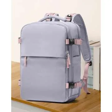 coowoz Large Travel Backpack For Women Men,Carry On Backpack Flight Approved,Hiking Backpack Waterpr...