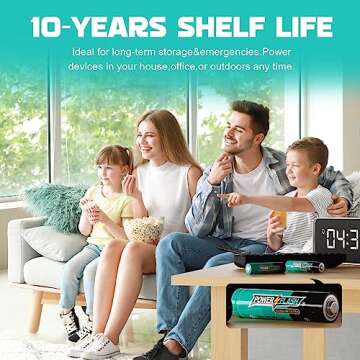 POWER FLASH AAA Batteries 24 Pack Long Lasting Leak Proof