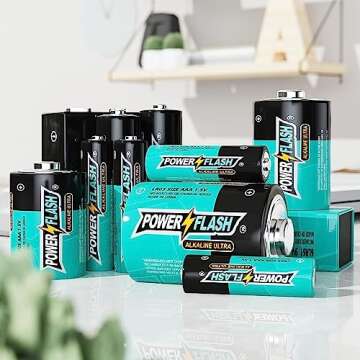 POWER FLASH AAA Batteries 24 Pack Long Lasting Leak Proof