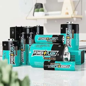 POWER FLASH AAA Batteries 24 Pack Long Lasting Leak Proof