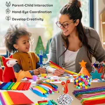 FUNZBO Complete Arts and Crafts Kit for Kids