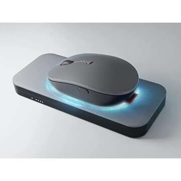 Lenovo Go Wireless Mobile Power Bank (10,000 mAh Capacity) 30W max Output - Wireless Qi Fast Charging up to 15W - Built-in Overcharge Protection - Model PBLG1W - Storm Grey