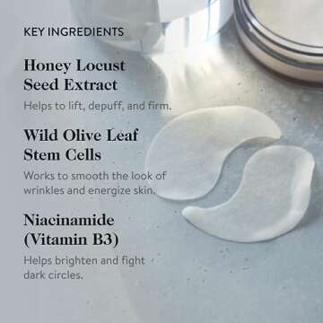 goop Beauty Eye Masks for Puffy Eyes | Under Eye Patches for Dark Circles | VEOCEL Lyocell Masks in Niacinamid Serum | Improves Crows Feet, Fine Lines, & Wrinkles | Paraben & Silicone Free | 30-Pack