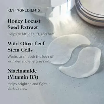 goop Beauty Eye Masks for Puffy Eyes | Under Eye Patches for Dark Circles | VEOCEL Lyocell Masks in Niacinamid Serum | Improves Crows Feet, Fine Lines, & Wrinkles | Paraben & Silicone Free | 30-Pack