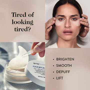 goop Beauty Eye Masks for Puffy Eyes | Under Eye Patches for Dark Circles | VEOCEL Lyocell Masks in Niacinamid Serum | Improves Crows Feet, Fine Lines, & Wrinkles | Paraben & Silicone Free | 30-Pack