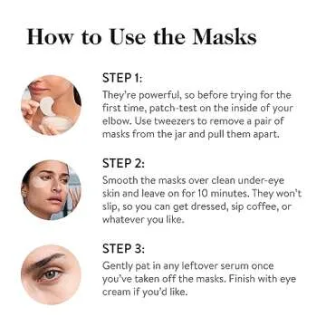 goop Beauty Eye Masks for Puffy Eyes | Under Eye Patches for Dark Circles | VEOCEL Lyocell Masks in Niacinamid Serum | Improves Crows Feet, Fine Lines, & Wrinkles | Paraben & Silicone Free | 30-Pack