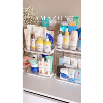 Delamu 2-Tier Bathroom Cabinet Organizer for Storage