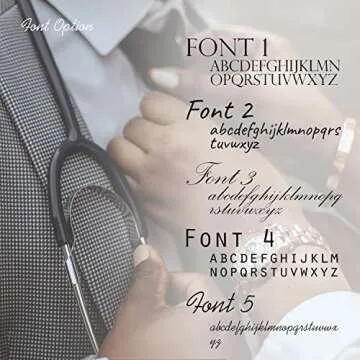 Custom Rose Gold Stethoscope Name Tag for Nurses