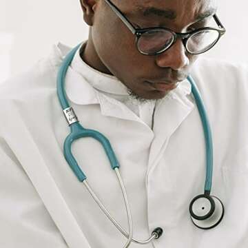 Custom Rose Gold Stethoscope Name Tag for Nurses