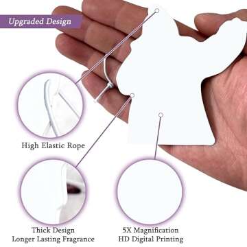 8 PCS Car Air Fresheners - Hanging Fresheners for Home and Car, Long Lasting Scents, Gifts for Men and Women