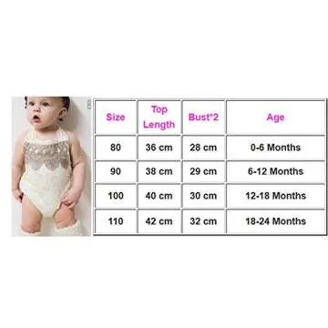 FIOMVA Newborn Infant Baby Girl Clothes Lace Halter Backless Jumpsuit Romper Bodysuit Sunsuit Outfits Set Beige
