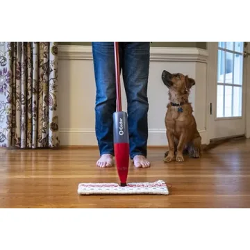 O-Cedar ProMist MAX Spray Mop, PMM with 2 Extra Refills, Red