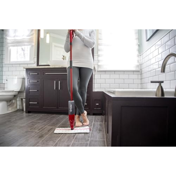 O-Cedar ProMist MAX Spray Mop, PMM with 2 Extra Refills, Red