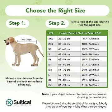 Recovery Suit for Dogs - Dog Surgery Recovery Suit with Clip-Up System - Breathable Fabric for Spay, Neuter, Skin Conditions, Incontinence - XXL Dog Suit by Suitical, Black