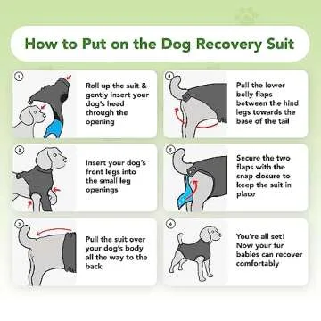 Recovery Suit for Dogs - Dog Surgery Recovery Suit with Clip-Up System - Breathable Fabric for Spay, Neuter, Skin Conditions, Incontinence - XXL Dog Suit by Suitical, Black