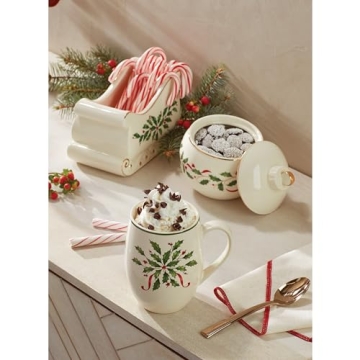 Lenox Holiday Ornament Candy Jar for Festive Decor