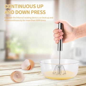 KSENDALO Stainless Steel Whisk & Beater Set for Cooking