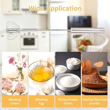 KSENDALO Stainless Steel Whisk & Beater Set for Cooking