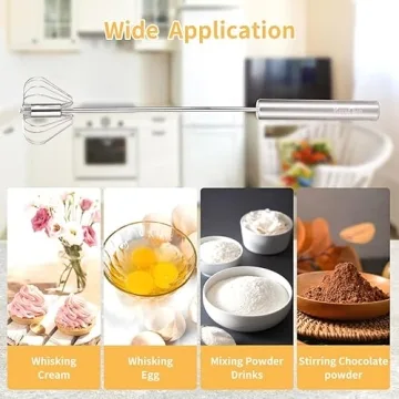 KSENDALO Stainless Steel Whisk & Beater Set for Cooking