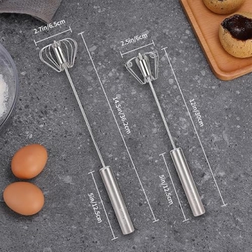 KSENDALO Stainless Steel Whisk & Beater Set for Cooking