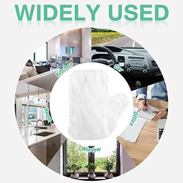 60 Disposable Artisan Dusting Mitts for Effortless Cleaning