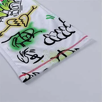 Women Baggy Hip Hop Pants 90s Athletic Graphic Drawstring Loose Jogger Cinch Bottom Sweatpants Streetwear (White, M)