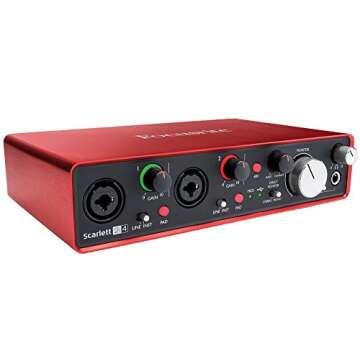 Focusrite Scarlett 2i4 (2nd Gen) USB Audio Interface with Pro Tools | First