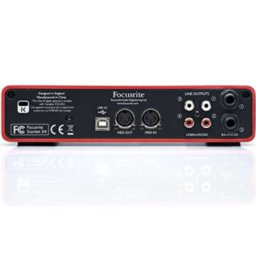 Focusrite Scarlett 2i4 (2nd Gen) USB Audio Interface with Pro Tools | First
