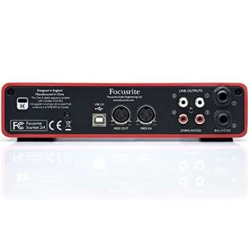 Focusrite Scarlett 2i4 USB Audio Interface for Home Studios
