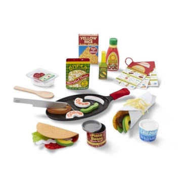 Melissa & Doug Taco Set - Sliceable Wooden Play Food