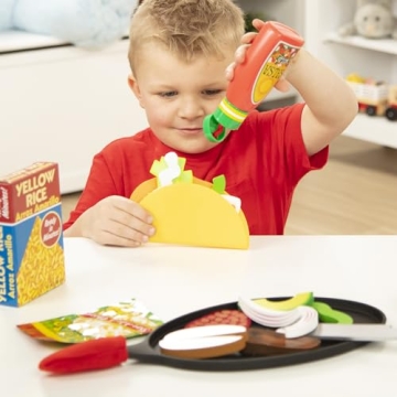 Melissa & Doug Taco Set - Sliceable Wooden Play Food