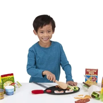 Melissa & Doug Taco Set - Sliceable Wooden Play Food