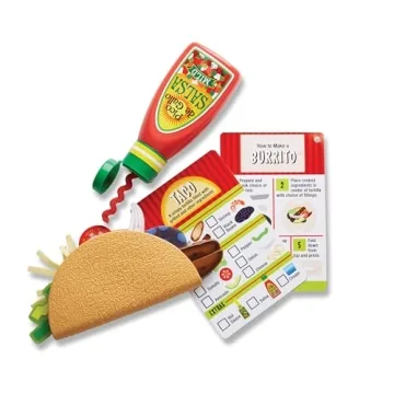 Melissa & Doug Taco Set - Sliceable Wooden Play Food