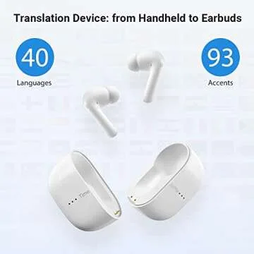 Timekettle M3 Language Translator Earbuds, Two-Way Translator Device with APP for 40 Languages and 1...