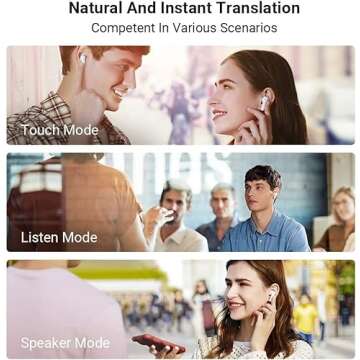 Timekettle M3 Language Translator Earbuds, Two-Way Translator Device with APP for 40 Languages and 13 Offline Translation Packs, Fast Reaction with Revolutionary Al Semantic Tech (Offline Version)