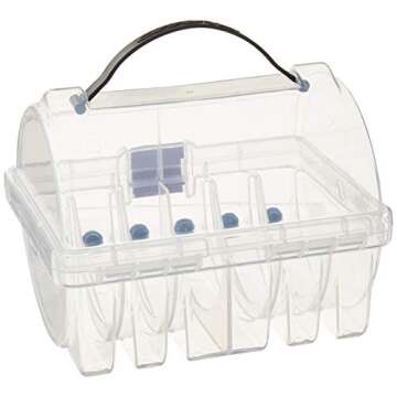 Plano 108700 Leader Spool Box, Clear, One Size, Transparent/Black