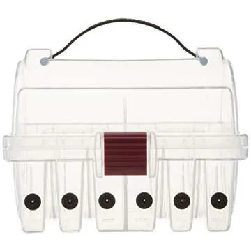 Plano 108700 Leader Spool Box, Clear, One Size, Transparent/Black