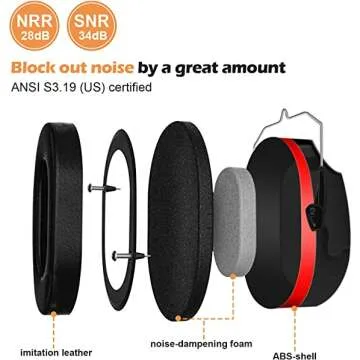 ProCase Adjustable Professional Protection Headphones