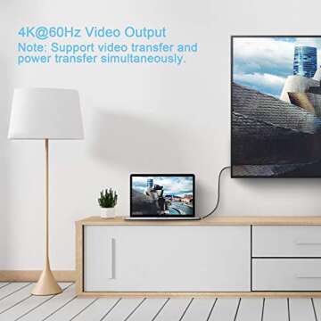 Fasgear USB C to USB C Cable - Fast Charge & 4K Video Output