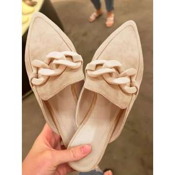 Juliet Holy Stylish Backless Mules Flats for Women