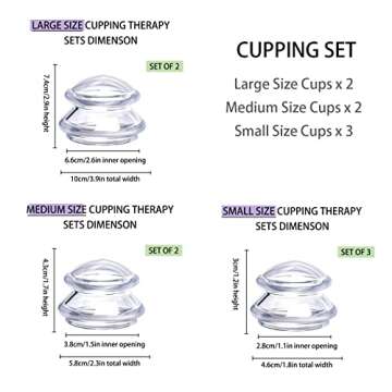 GreenLife® Silicone Cupping Therapy Set - 7 Cups for Pain Relief