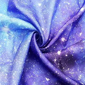 Riyidecor Fabric Galaxy Star Outer Space Shower Curtain for Bathroom Decor 72Wx72H Inch Starry Bathtub Set Men Boys Trippy Nebula Universe Planet Accessories Decor Panel Bathroom 12 Pack Hooks WW-CLLE