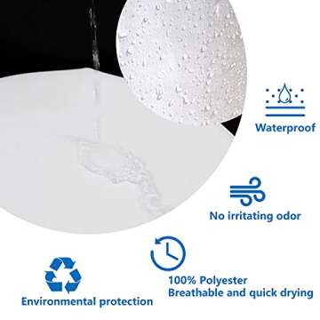 Riyidecor Fabric Galaxy Star Outer Space Shower Curtain for Bathroom Decor 72Wx72H Inch Starry Bathtub Set Men Boys Trippy Nebula Universe Planet Accessories Decor Panel Bathroom 12 Pack Hooks WW-CLLE