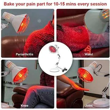 Serfory 150W Infrared Lamp for Pain Relief & Warmth