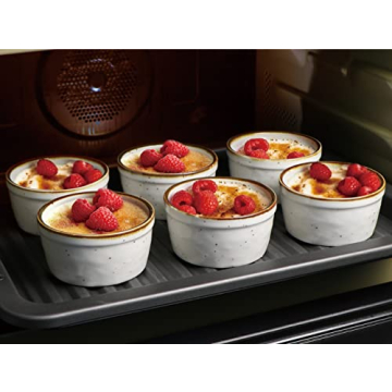 ONEMORE 8 oz Ramekins - Ceramic Baking Cups Set of 6
