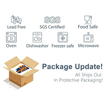 ONEMORE 8 oz Ramekins - Ceramic Baking Cups Set of 6